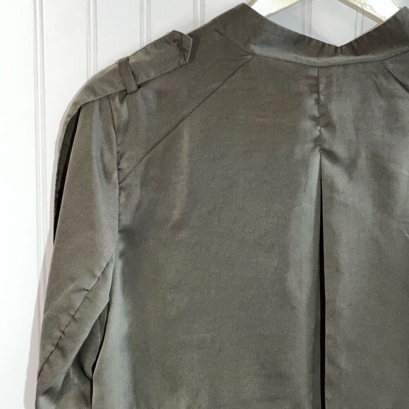 Haoduoyi Casual Open Front Jacket Women’s XXL Green Classic Long Sleeve  Snap - Picture 9 of 11